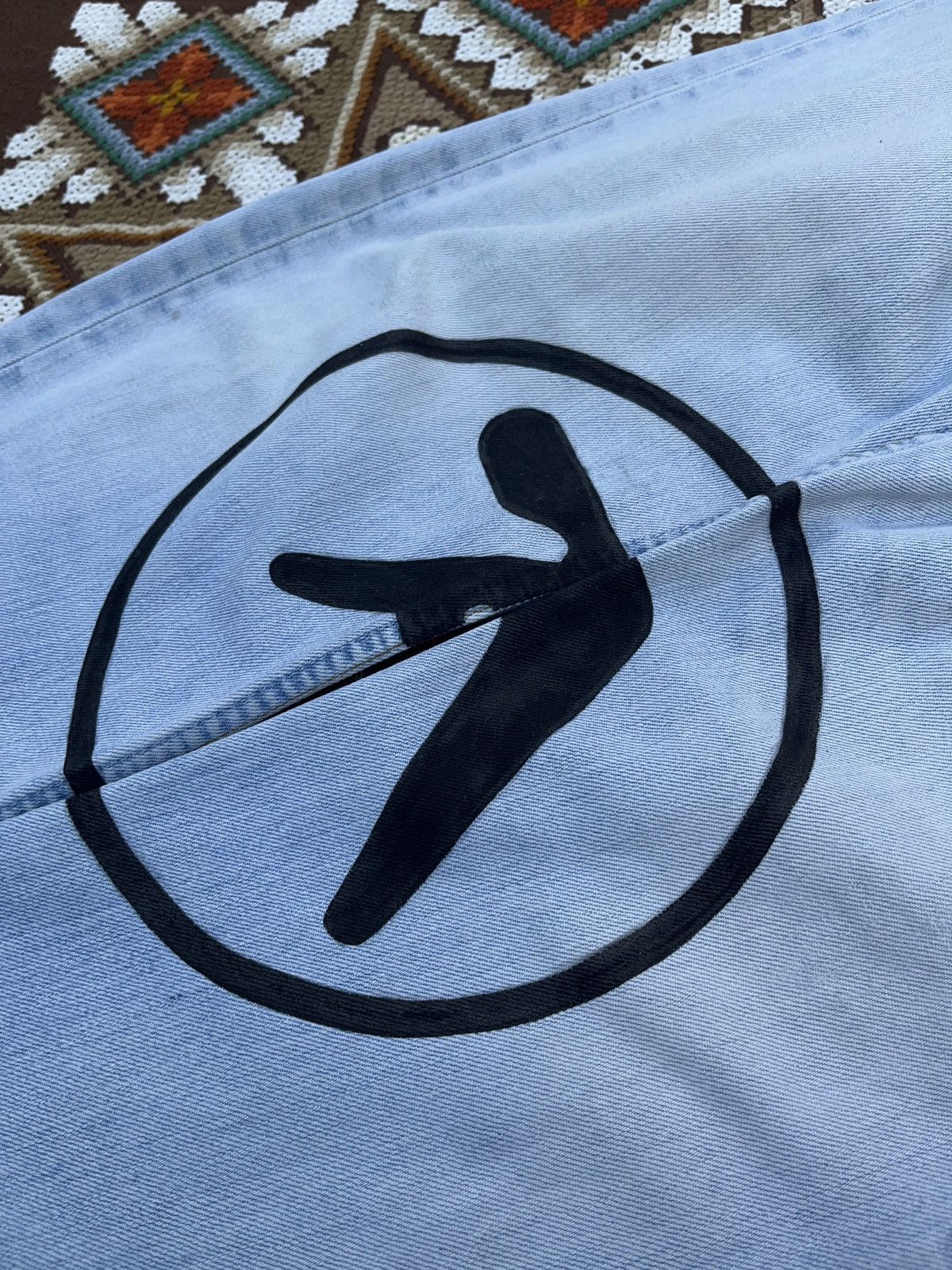 Apex Aphex Twin Custom Made Jeans On Vintage Levi’s 501 Size US 34 / EU 50 - 10 Thumbnail