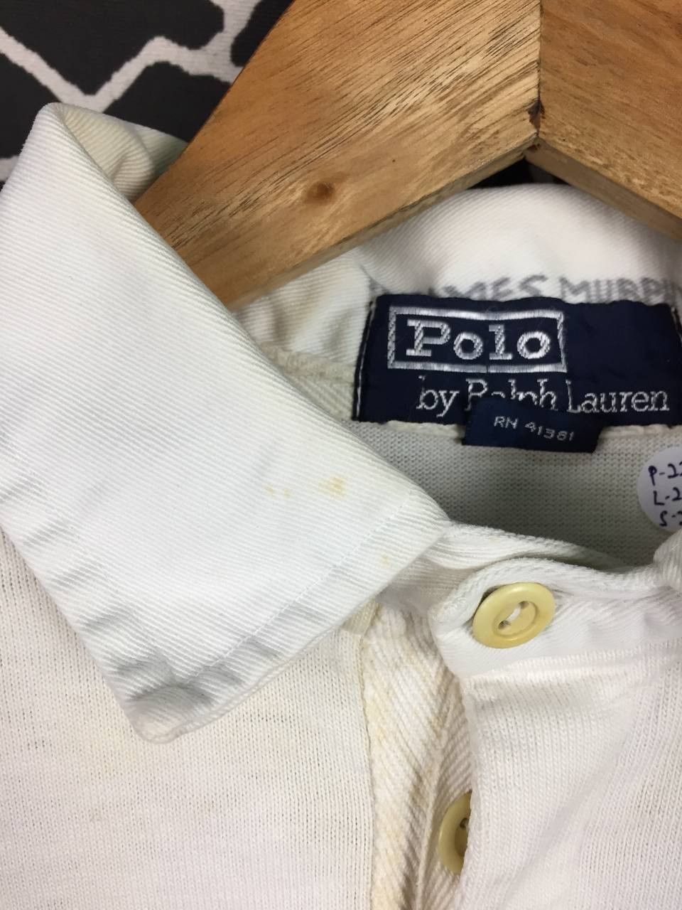 Polo Ralph Lauren Vtg Polo Ralph Lauren Embroidered Logo Rugby Polo Tee Size US L / EU 52-54 / 3 - 4 Thumbnail