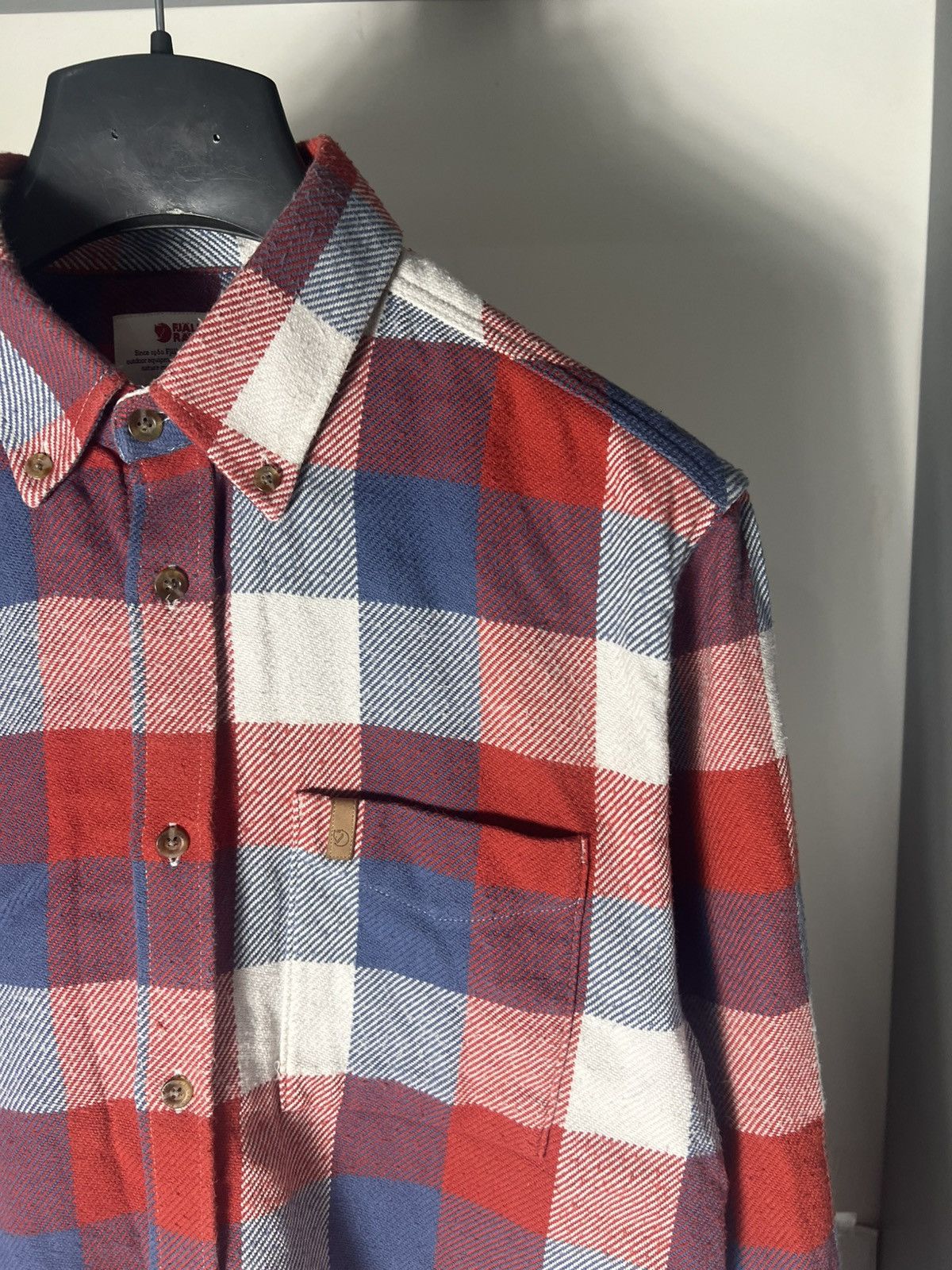 Fjallraven × Vintage VERY RARE FJALLRAVEN LONG SLEEVE SHIRT DESIGNER FLANNEL 90s Size US M / EU 48-50 / 2 - 2 Thumbnail