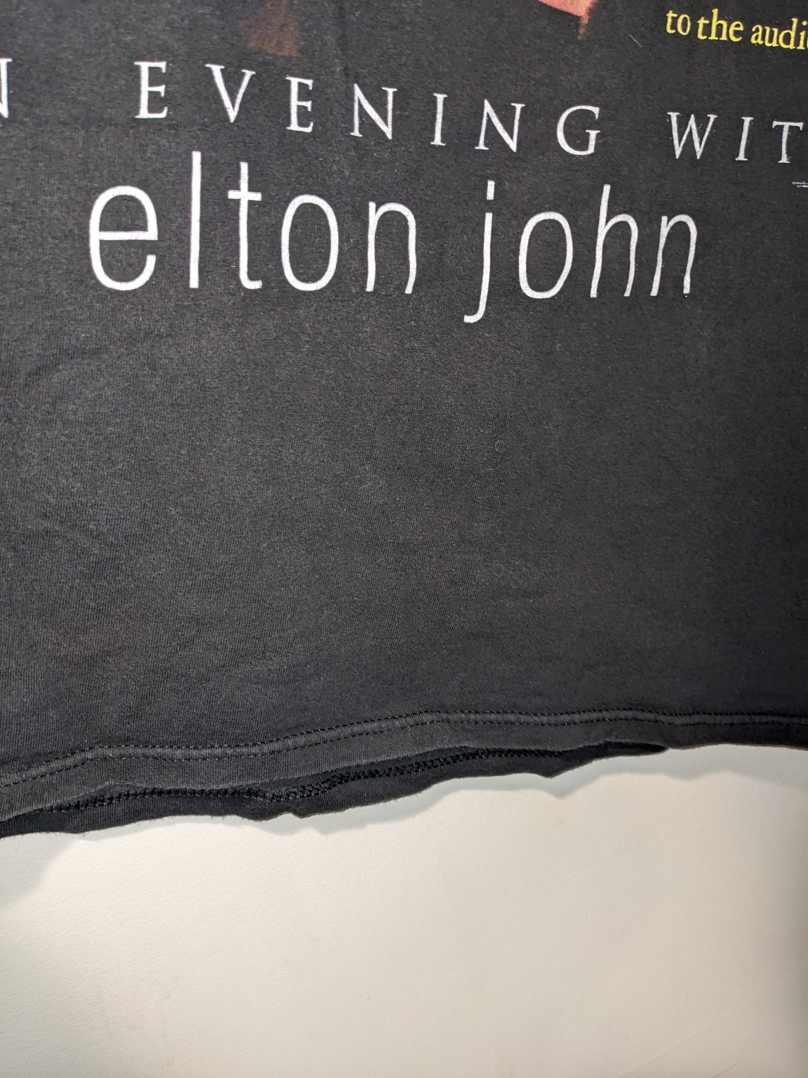 Band Tees × Vintage Vintage 90s An Evening with Elton John Tour Medium T-Shirt Size US M / EU 48-50 / 2 - 4 Thumbnail