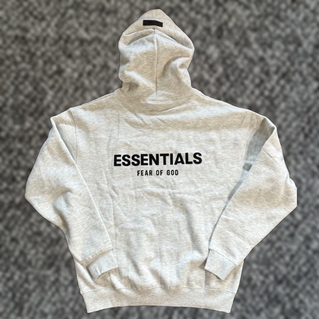 Essentials Fear of God Essentials Hoodie FW22 Color Light Oatmeal Size Medium Brand New NWT Hoodie Men M Gray Pullover Hooded Oversized Pockets NWT Size US M / EU 48-50 / 2 - 1 Thumbnail