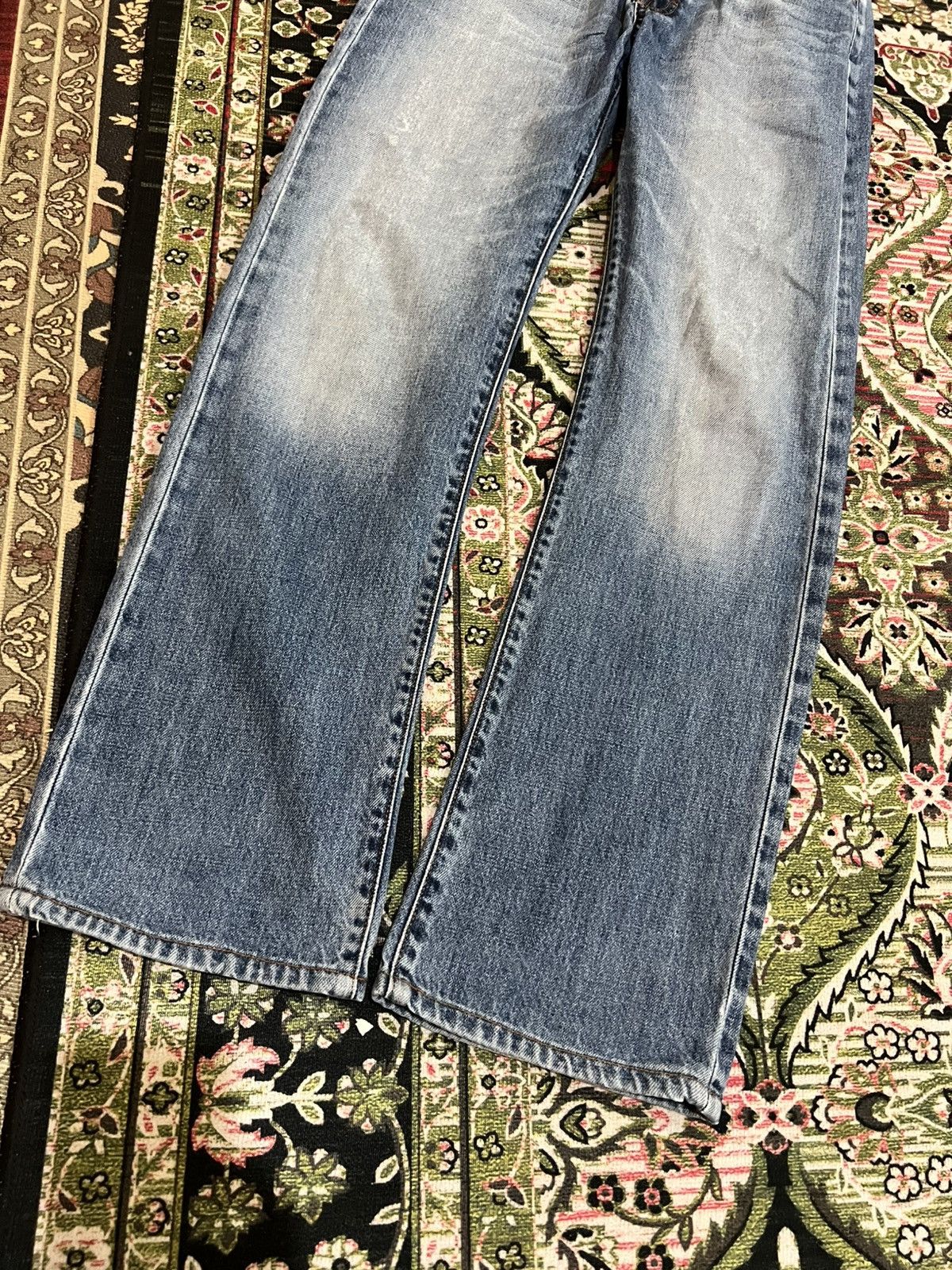 Designer × Stone Island Vintage Stone Island Faded Jeans Size US 29 - 3 Thumbnail