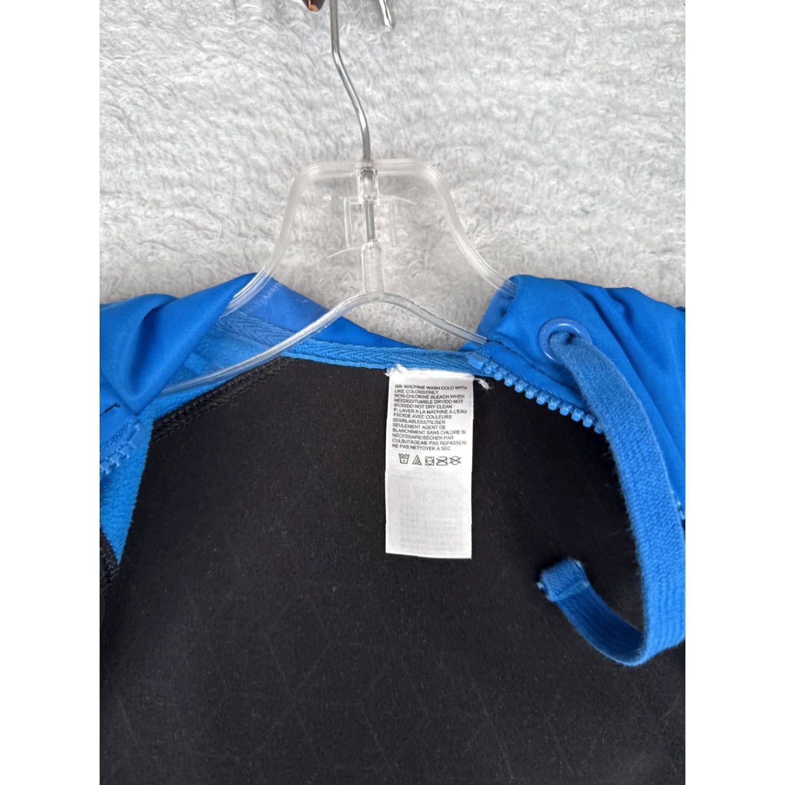 The North Face The North Face Jacket Mens M Blue Geometric Hooded Windbreaker Full Zip - Lightweight Softshell Outdoor Hiking Casual Size US M / EU 48-50 / 2 - 3 Thumbnail
