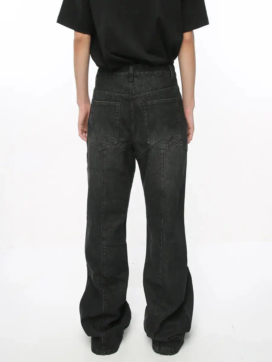 Japanese Brand Retro loose line micro flared jeans Size US 32 / EU 48 - 2 Thumbnail