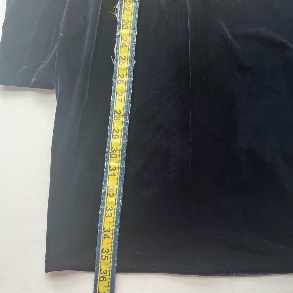 Lord & Taylor Lord & Taylor Velvet Keyhole Long Sleeve Dress Black Small Size S / US 4 / IT 40 - 7 Thumbnail