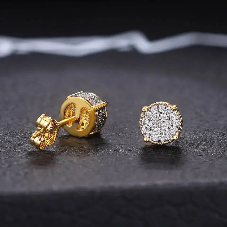 Jewelry Hip Hop Stud Earring Size ONE SIZE - 3 Thumbnail