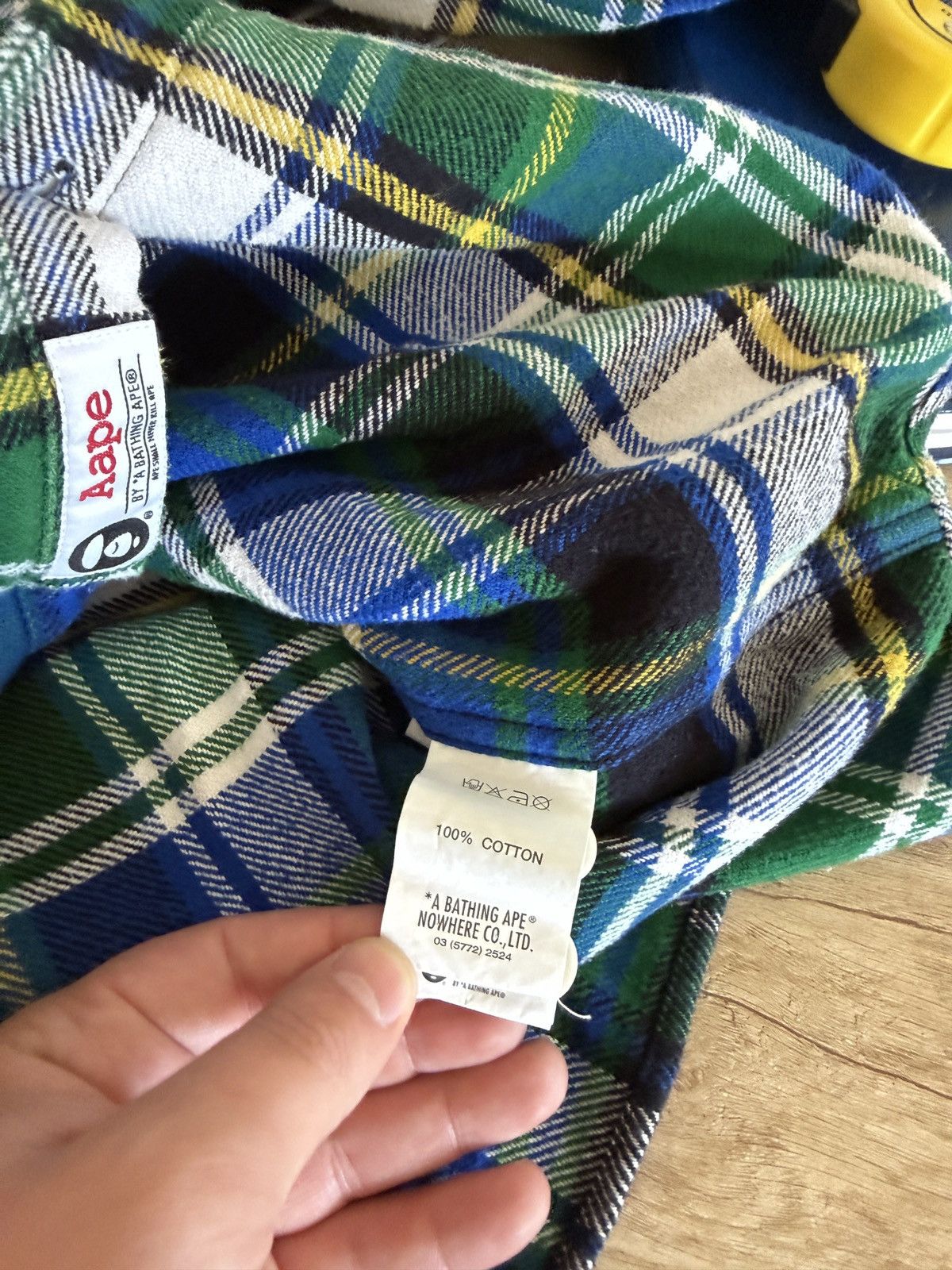 Aape Flannel Shirt Hoodie AAPE by A BATHING APE Size US M / EU 48-50 / 2 - 11 Thumbnail