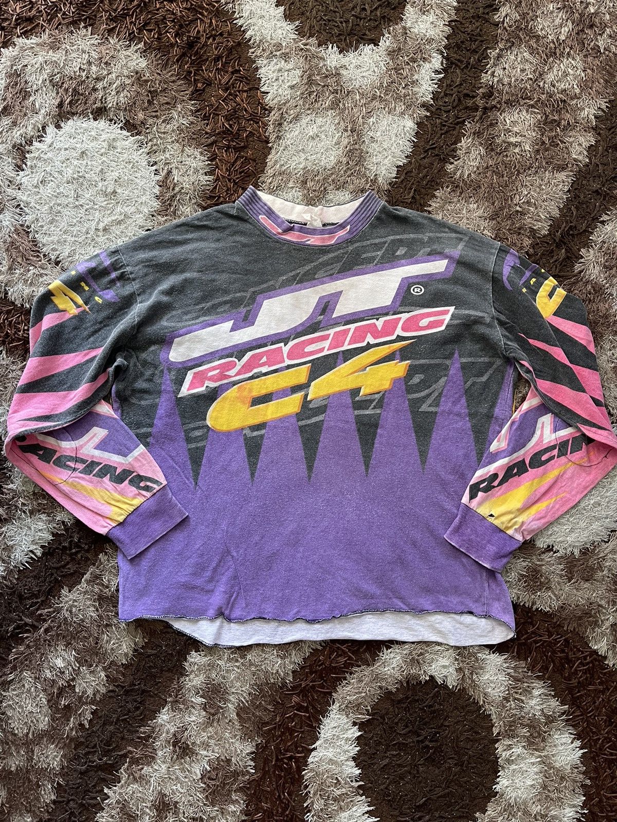 All Sport 🔥HOT🔥VINTAGE JT RACING MX MOTOCROSS SPELLOUT VERY RARE Size US M / EU 48-50 / 2 - 1 Thumbnail