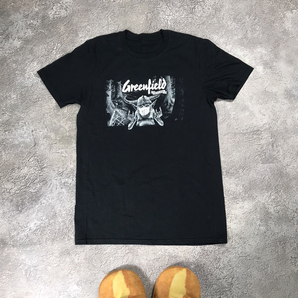 Vintage Vintage Y2K Greenfield Graphic Tee Band Goblin Grunge Slim M Size US M / EU 48-50 / 2 - 1 Thumbnail