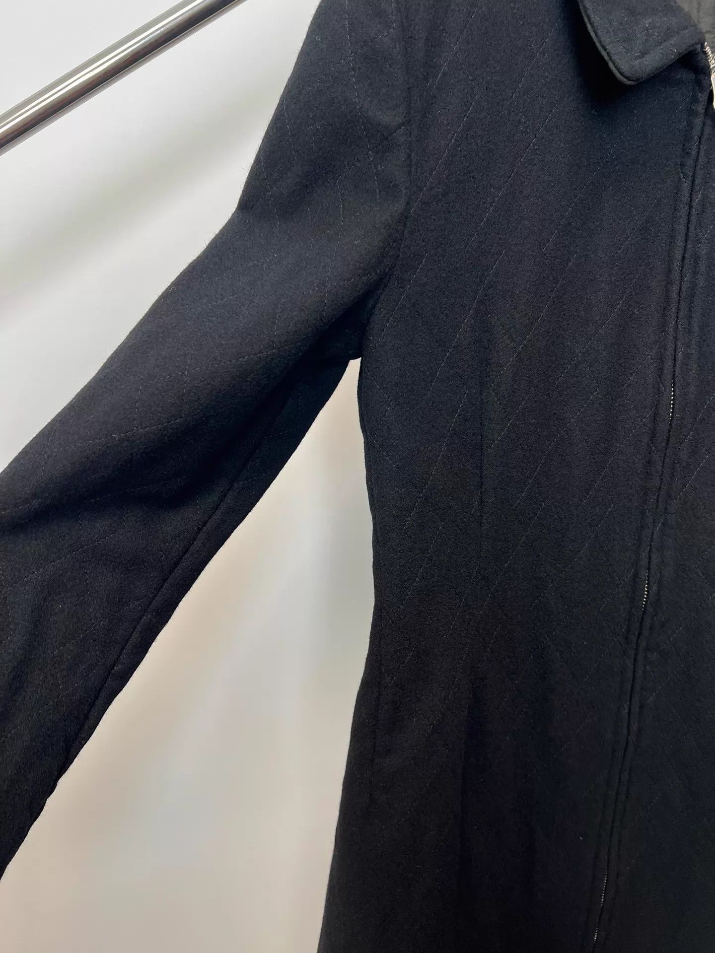 Yohji Yamamoto Yohji Yamamoto YS Dark Check Cinched Wool A-Line Coat Size M / US 6-8 / IT 42-44 - 5 Thumbnail