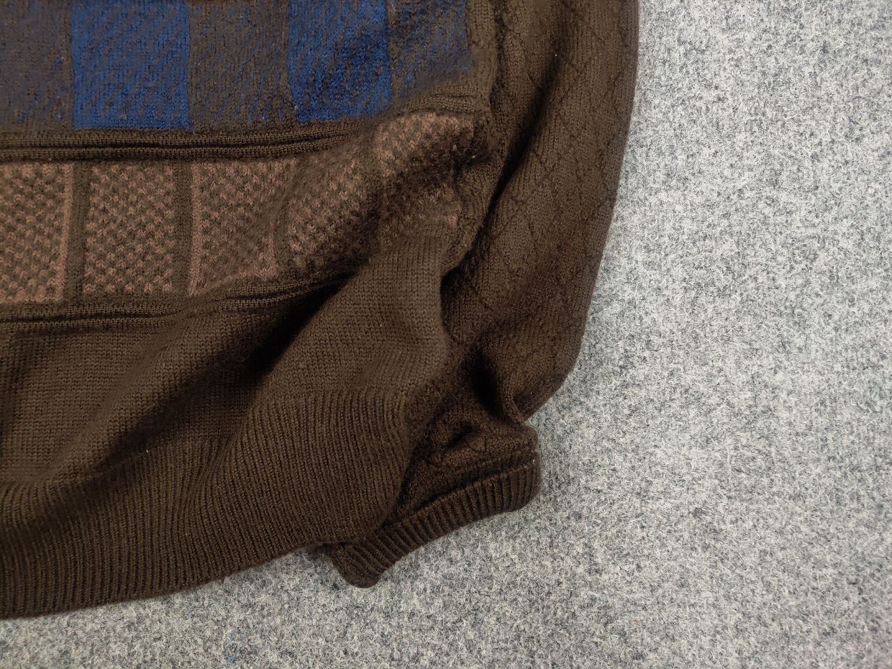 Japanese Brand Vintage 90's Aspetiva Japan made Pattern Hand Knit Sweater Size US L / EU 52-54 / 3 - 7 Thumbnail