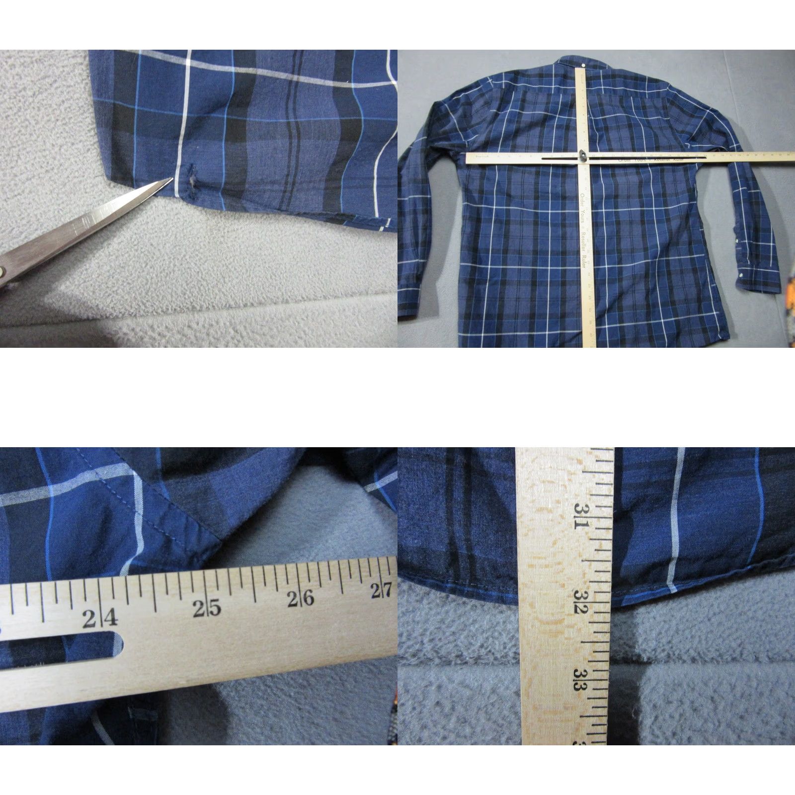 Barbour Barbour Shirt Mens XL Blue Plaid Tailored Sandwood Long Sleeve Button-Up Size US XL / EU 56 / 4 - 9 Thumbnail