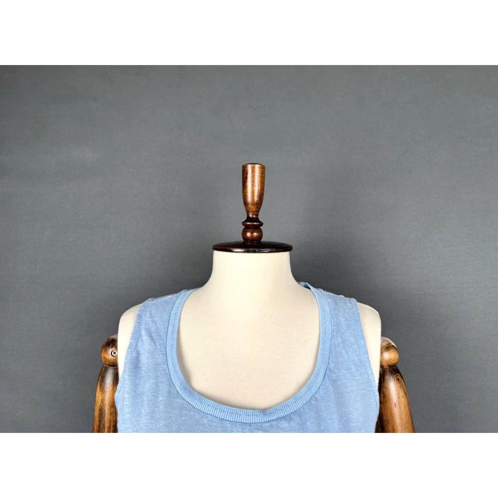 Vintage CLAUDIE PIERLOT Tank Top Womens Size 1 Blue Sleeveless Scoop Neck Viscous Shirt Casual, Party/Cocktail, Travel US Shipping Ready Womens Size XS / US 0-2 / IT 36-38 - 7 Thumbnail