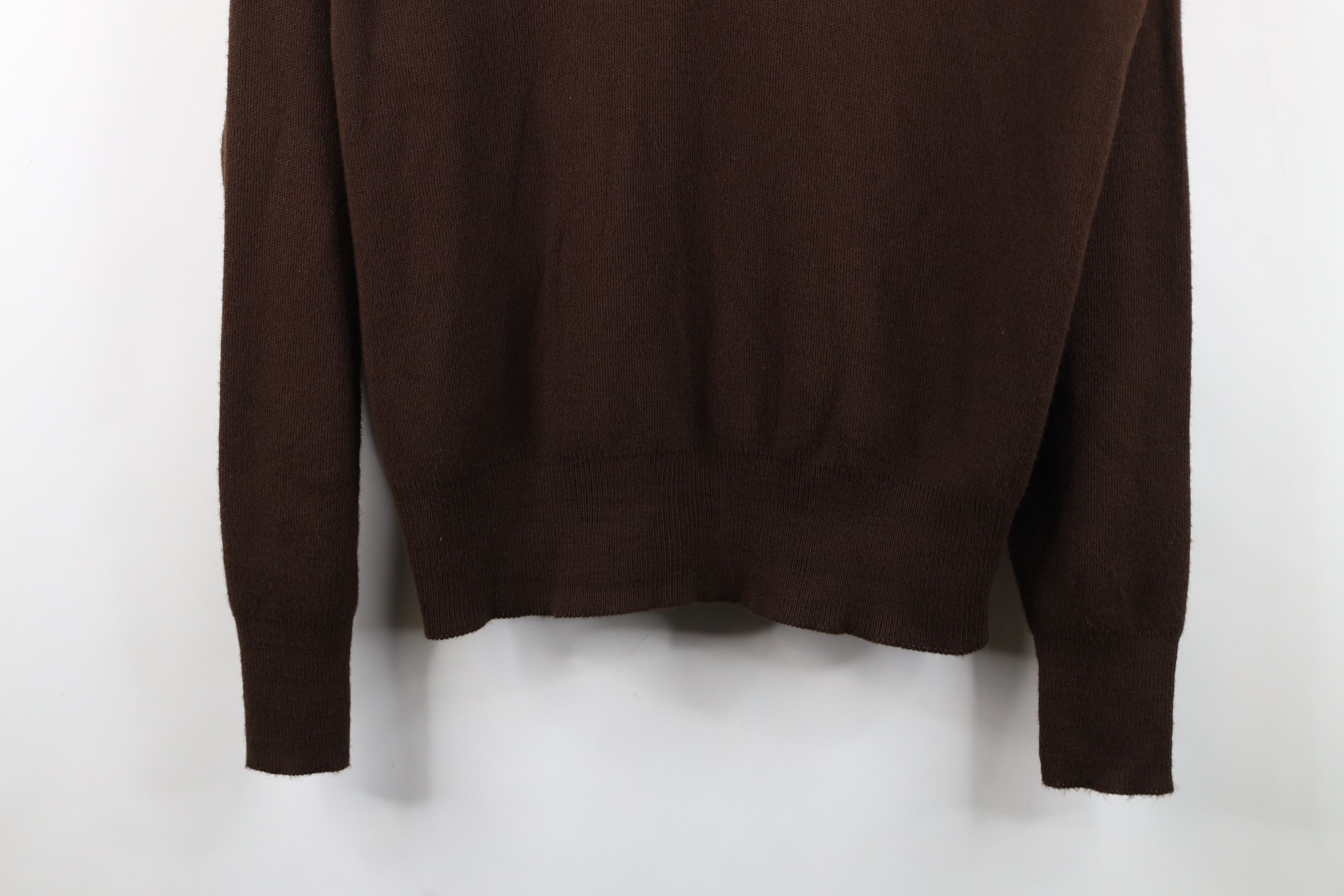 Vintage Vintage 70s Streetwear V-Neck Sweater Brown USA Acrylic Size US XL / EU 56 / 4 - 3 Thumbnail