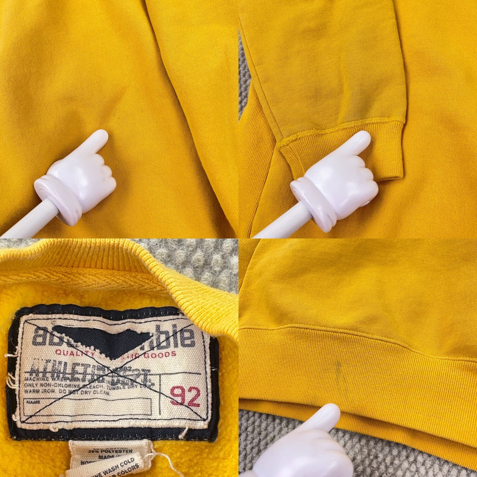 Abercrombie & Fitch Abercrombie & Fitch Sweatshirt Mens XL Yellow Crewneck VTG Size US XL / EU 56 / 4 - 8 Thumbnail