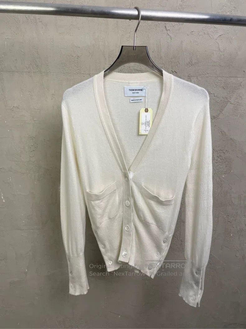 Thom Browne Thom Browne White sweater Size XS / US 0-2 / IT 36-38 - 1 Thumbnail