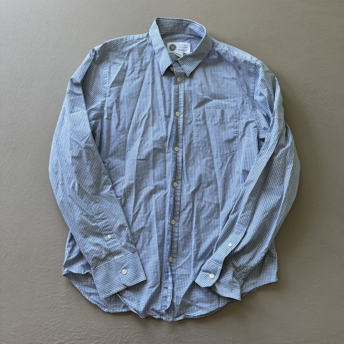 Club Monaco Vintage Club Monaco Grid Oxford Shirt Size US L / EU 52-54 / 3 - 1 Thumbnail