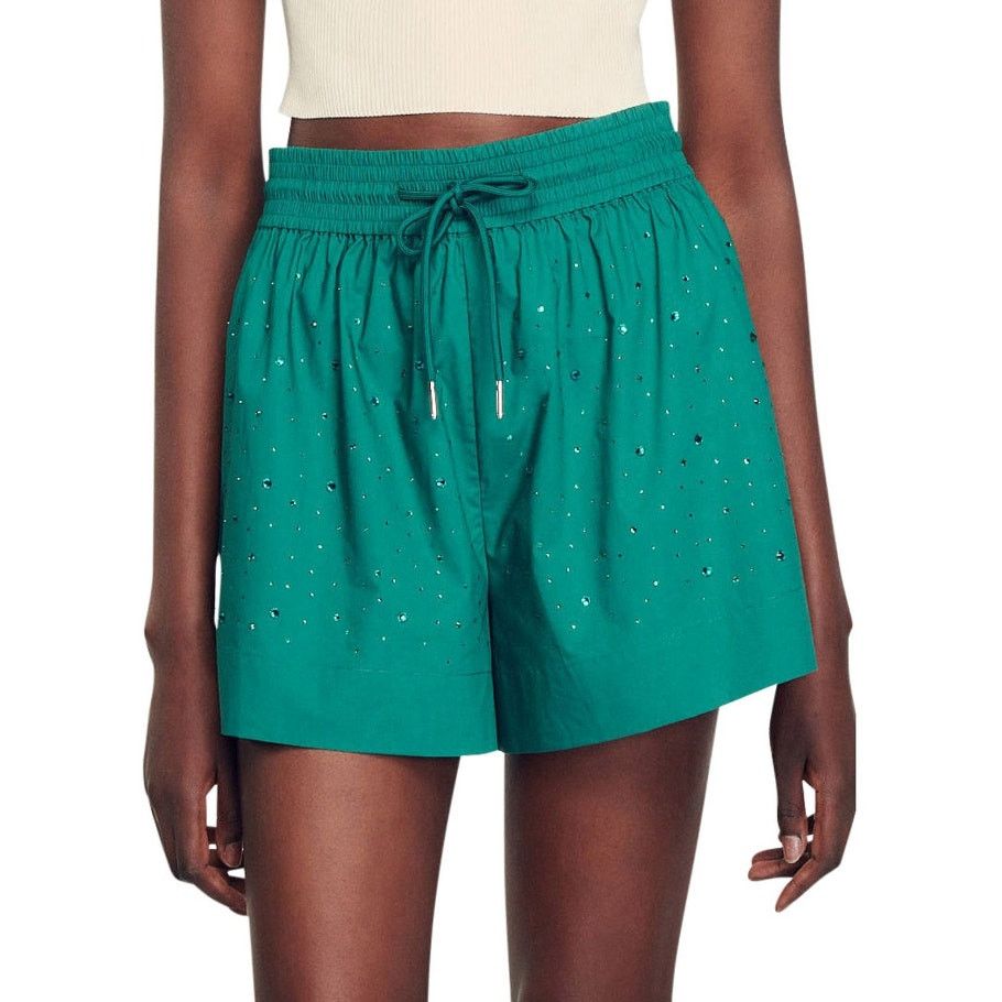 Sandro Sandro Paris Green Telaviv Shorts Size 42 Size 28" / US 6 / IT 42 - 1 Thumbnail