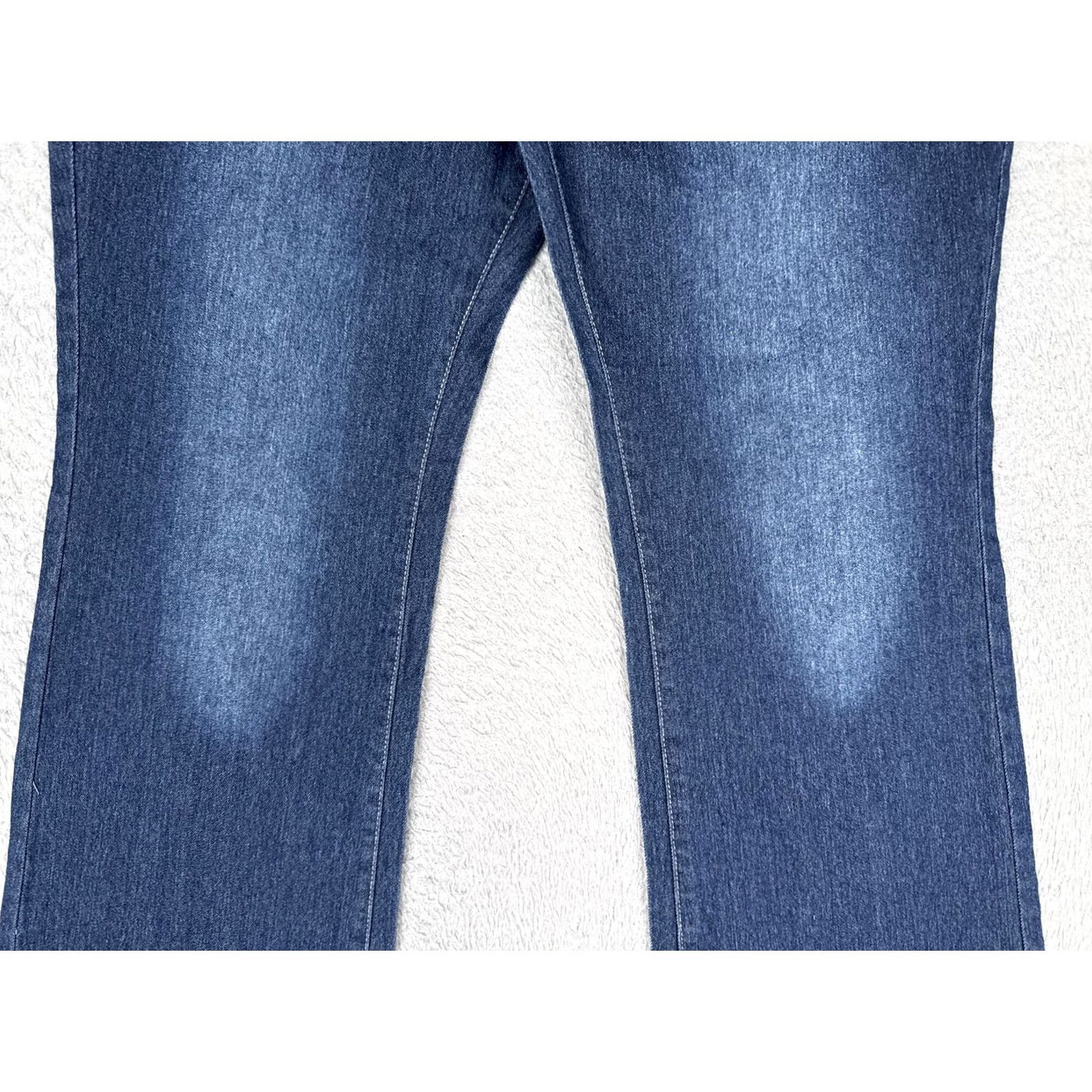 Vintage Jeans Womens 8 Regular Blue Bootcut Medium Wash High Rise Stretch Denim 32X29 Size 30" / US 8 / IT 44 - 3 Thumbnail