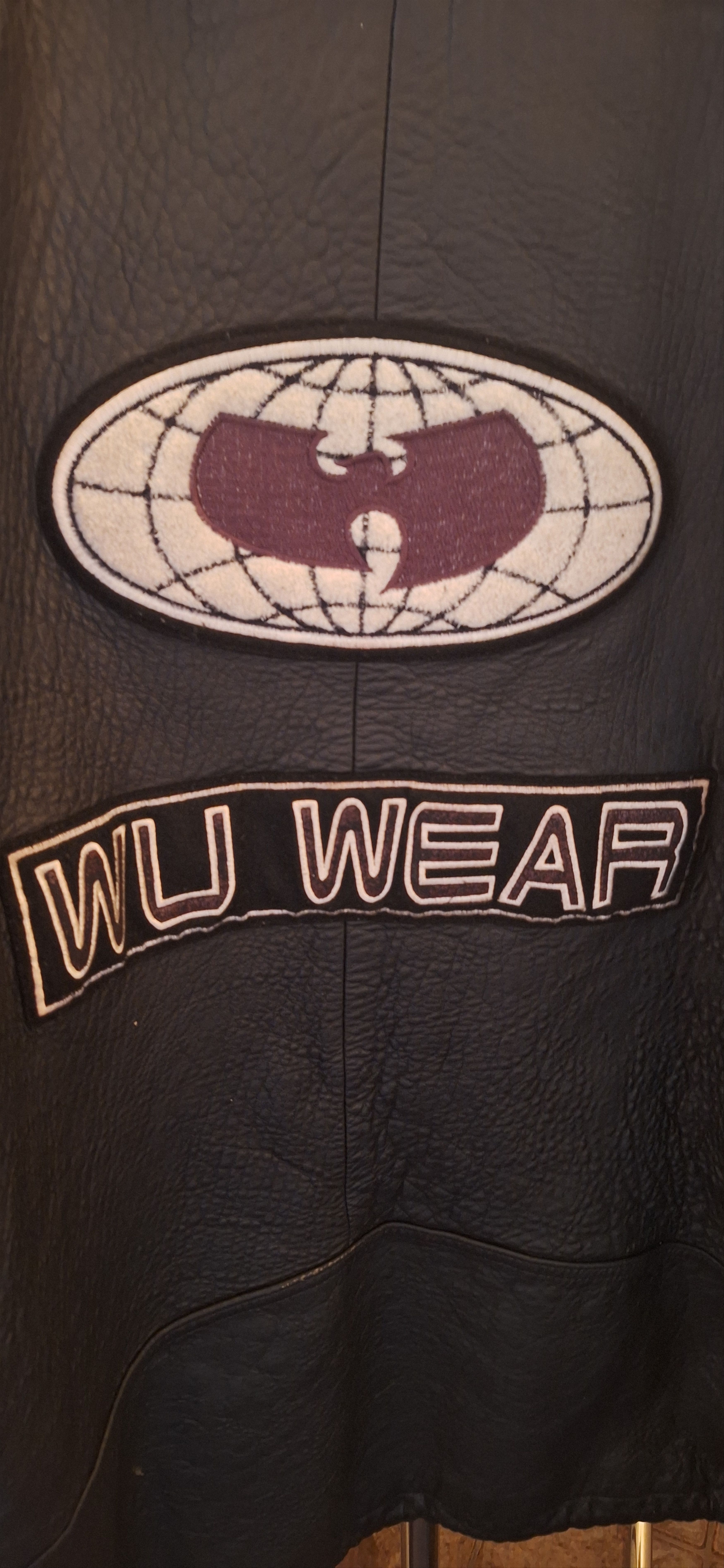 Wu-Tang Clan Wu-Wear Rihanna Leather Bomber Jacket 1990's Size US XXL / EU 58 / 5 - 3 Thumbnail