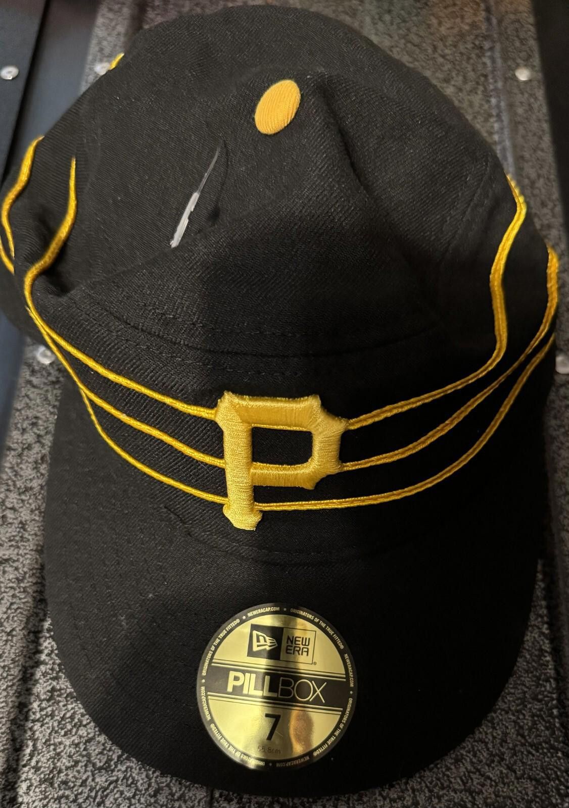 New Era Pittsburgh Pirates Pillbox New Era Size 7 Blk New With Tags Size ONE SIZE - 1 Thumbnail