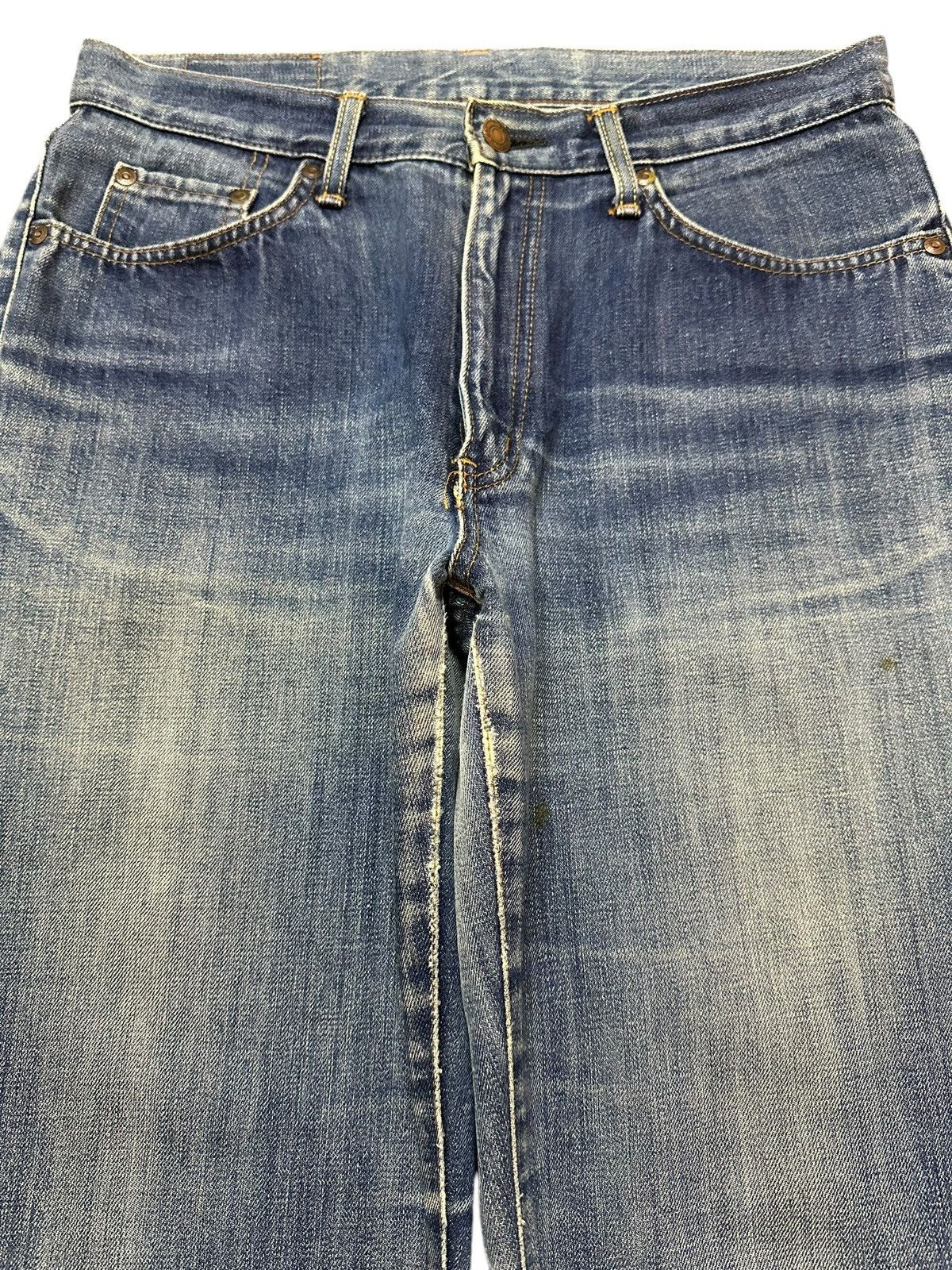 Edwin Vintage Edwin 601 Blue Faded Wash Style Wide Leg Jeans Size US 32 / EU 48 - 3 Thumbnail