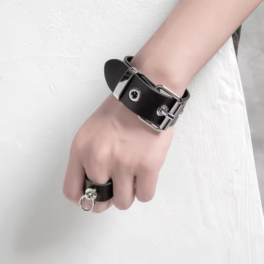 Jewelry Rock Punk Gothic Adjustable Bracelet Size ONE SIZE - 1 Thumbnail