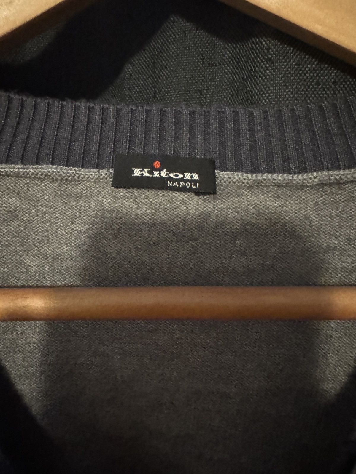 Kiton Gray Kiton Cashmere Cardigan Sweater Size US L / EU 52-54 / 3 - 2 Thumbnail
