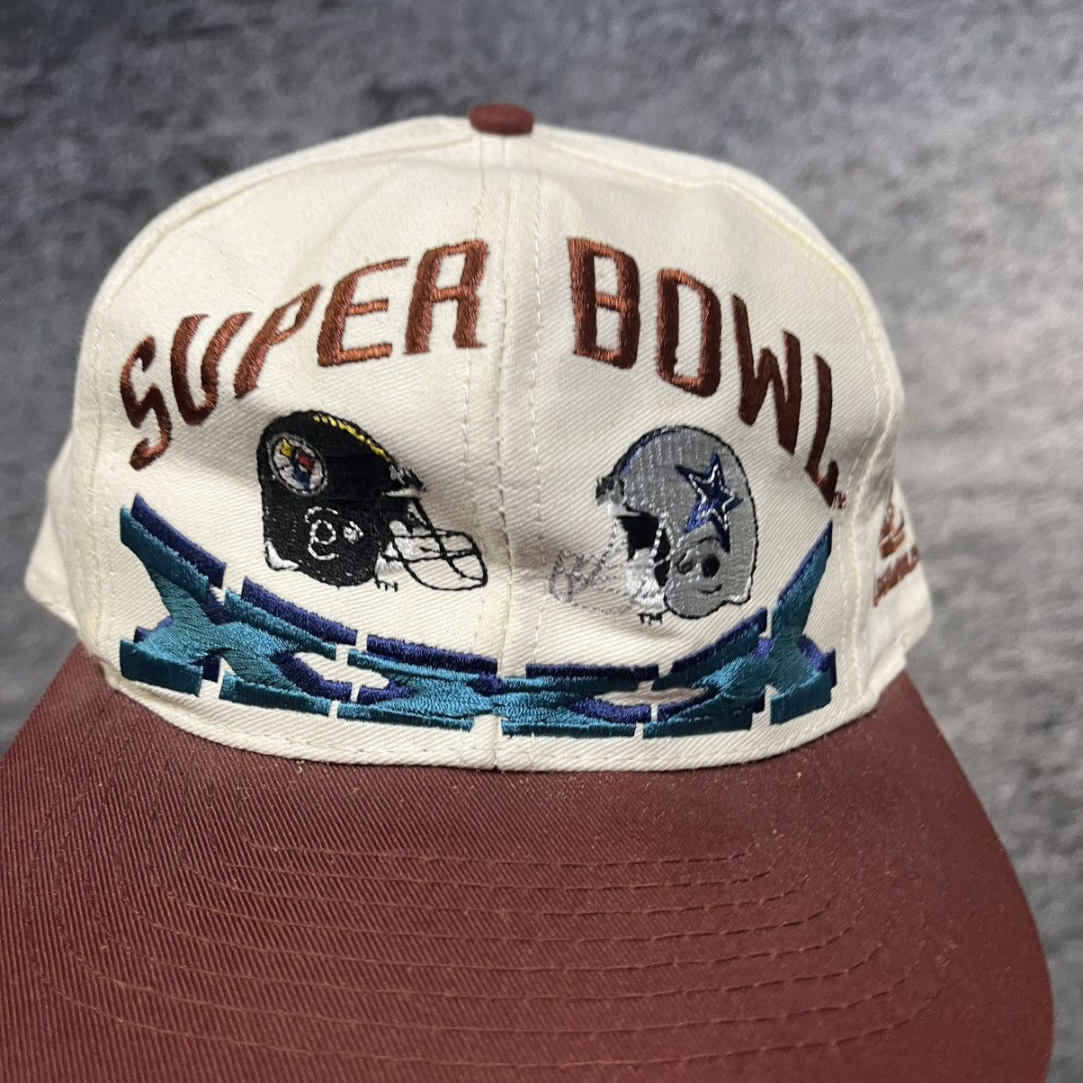 Logo Athletic Vintage Dallas Cowboys Pittsburgh Steelers Super Bowl Hat Size ONE SIZE - 2 Thumbnail