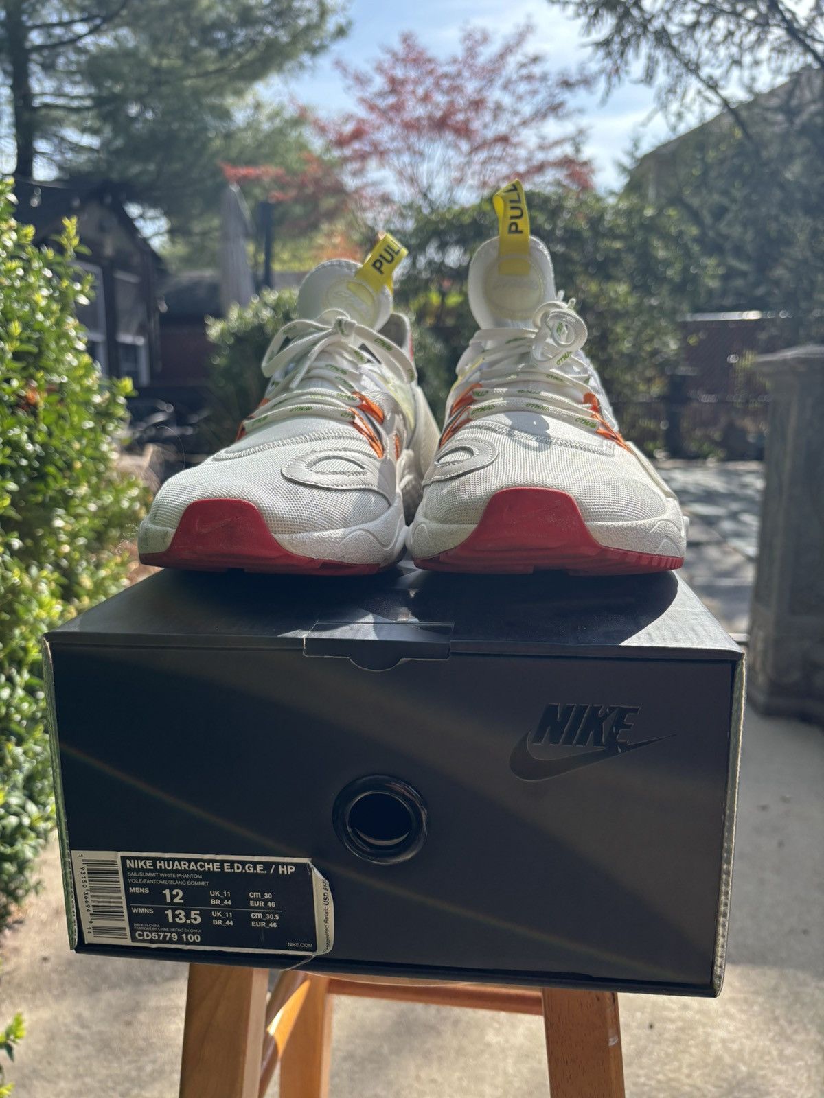 Heron Preston × Nike Heron Preston X Huarache E.D.G.E. 'sail' Size US 12 / EU 45 - 2 Thumbnail