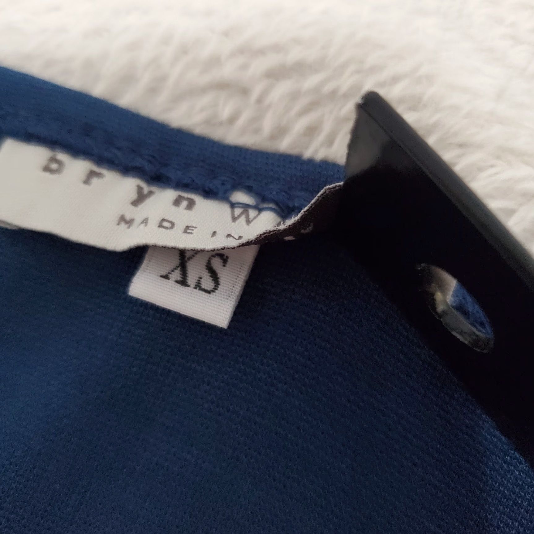 Vintage Bryn Walker Top Women XS Blue 3/4 Sleeve Pullover Stretch Minimalist Capsule USA Size XS / US 0-2 / IT 36-38 - 4 Thumbnail