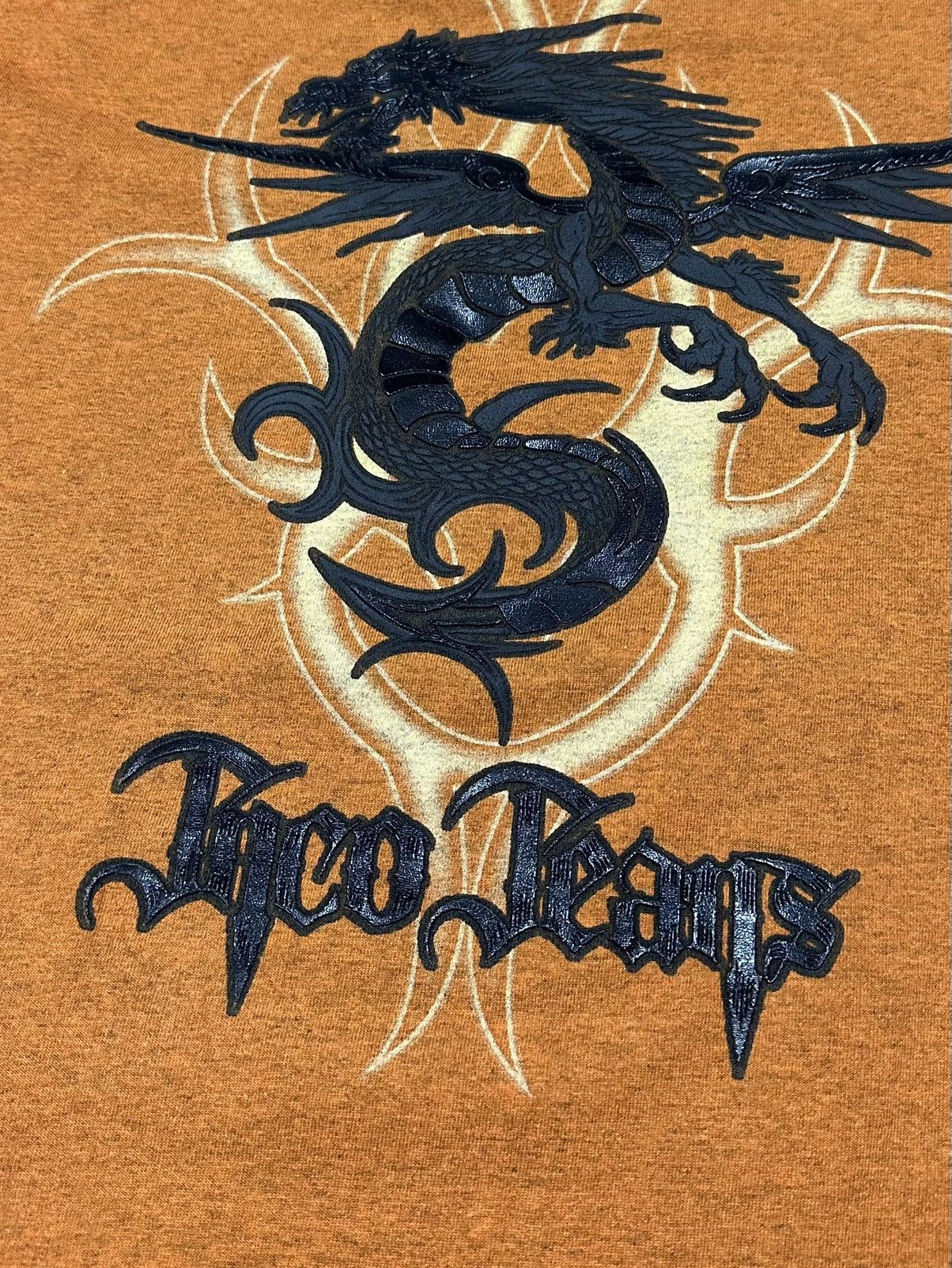 Vintage JNCO Jeans T Shirt Dragon Tribal Graphic Long Sleeve