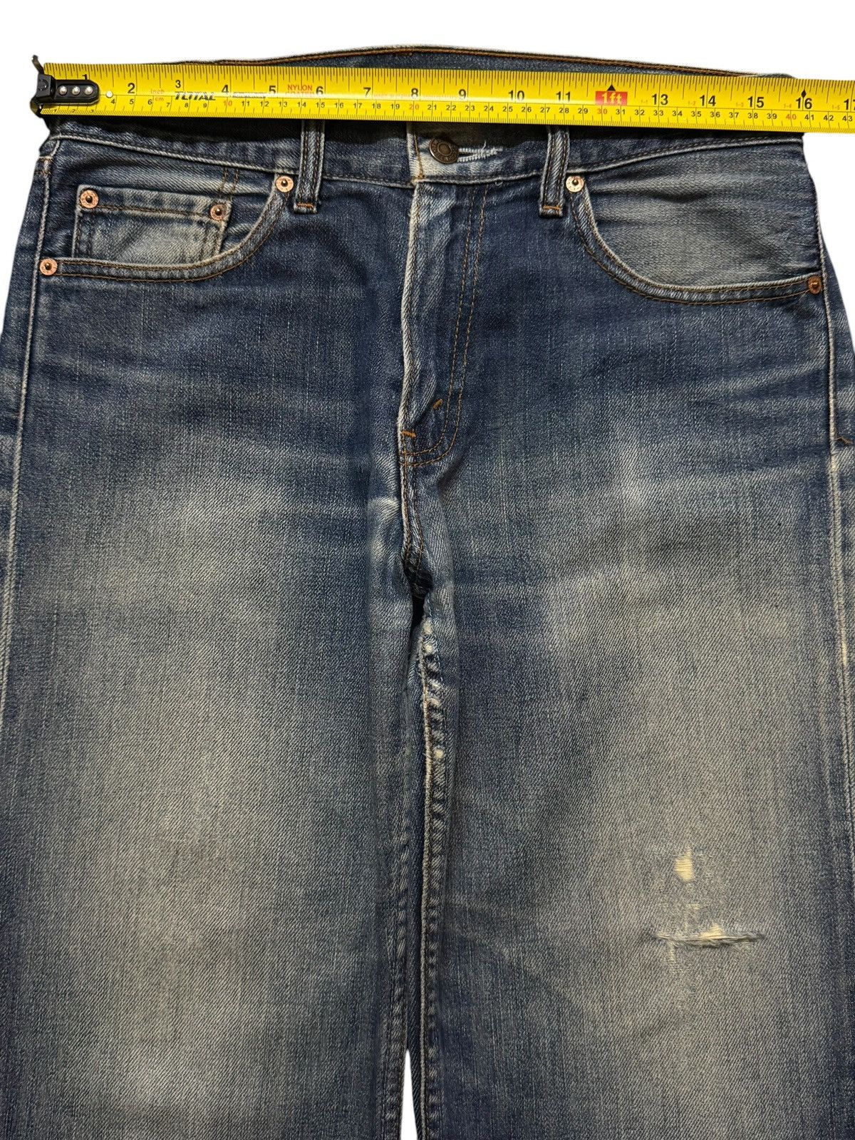Levi's Vintage 90s Levis 508 Faded Wash Distress Wide Leg Baggy Size US 31 - 8 Thumbnail