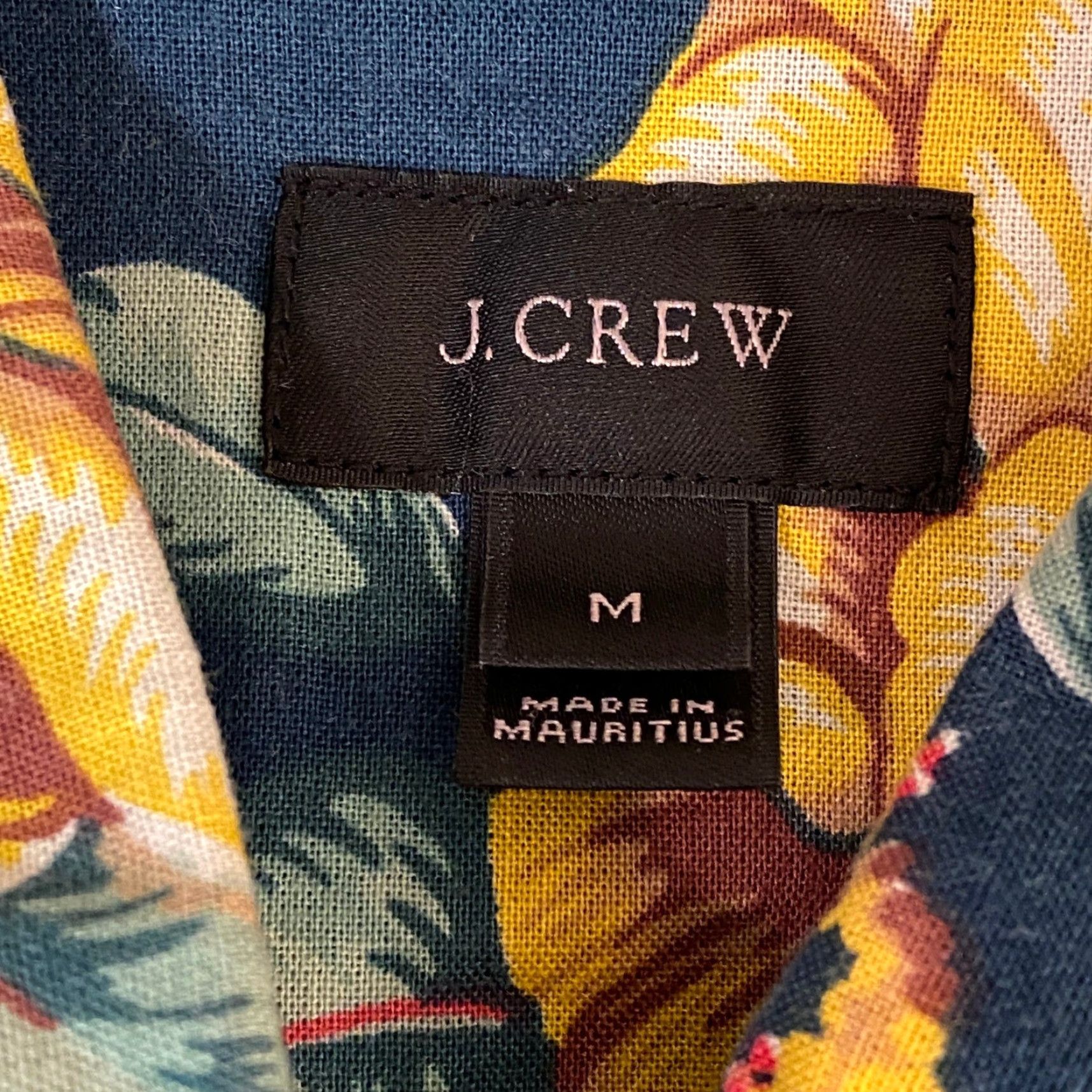 J.Crew J. Crew Shirt Mens Medium Short Sleeve Button-Down Floral Print Green Yellow Size US M / EU 48-50 / 2 - 3 Thumbnail