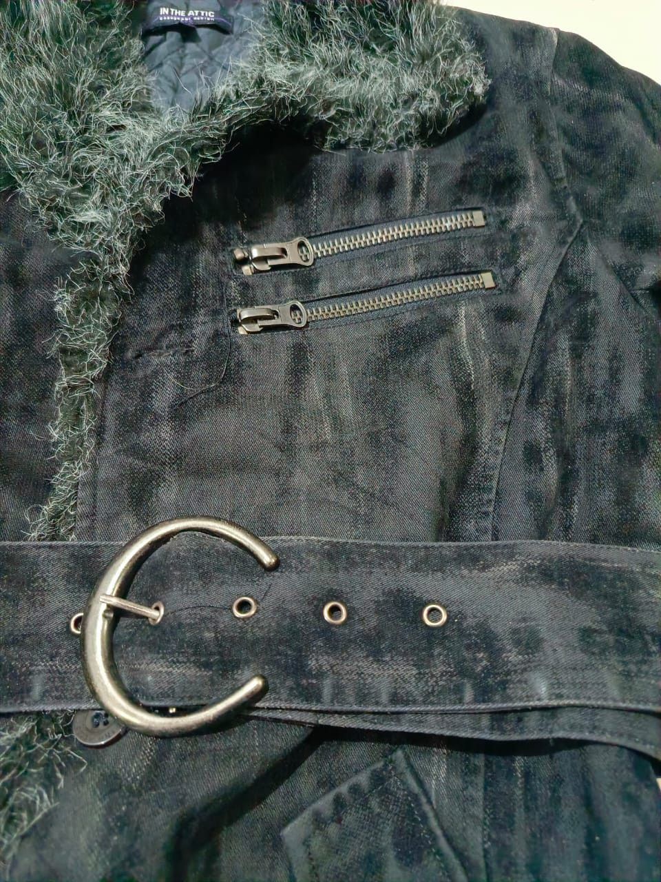 14th Addiction Waxed Faux Fur Jacket In The Attic Snakeskin LGB Style Size US M / EU 48-50 / 2 - 3 Thumbnail