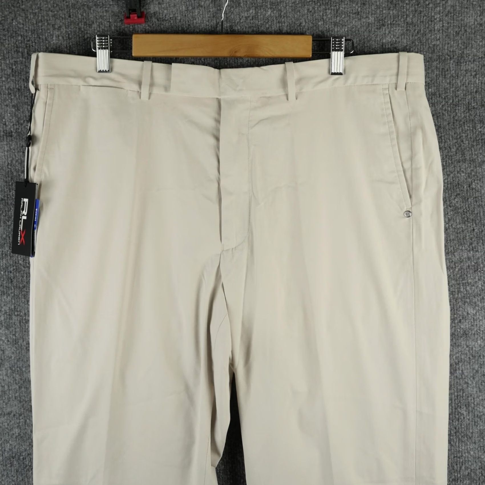 Ralph Lauren Ralph Lauren RLX Golf Chino Pants Mens 38x32 Beige Twill Stretch Moisture Wicking NWT Slim Straight Pockets Reg Flk? Size US 38 / EU 54 - 2 Thumbnail