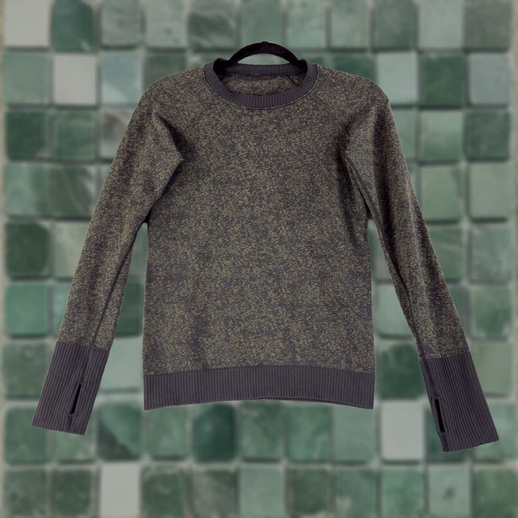 Lululemon Lululemon Rest Less Top Womens Medium Black Armory Long Sleeve Pullover Stretch Size M / US 6-8 / IT 42-44 - 1 Thumbnail