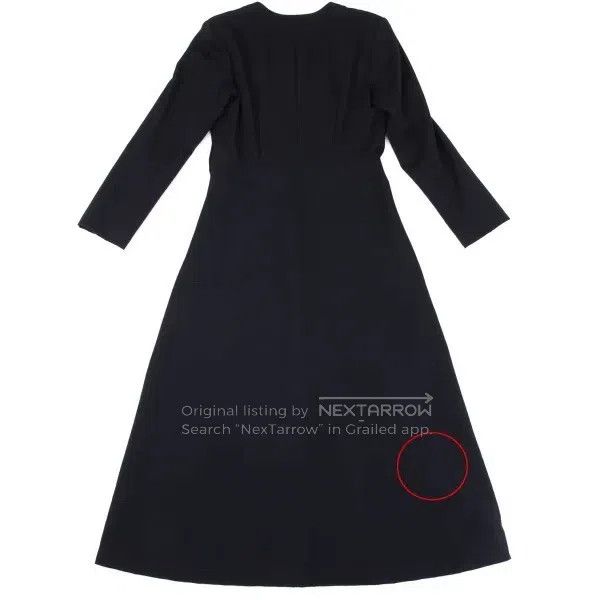 Comme des Garcons Comme Des Garcons Navy vintage v-neck dress Size S / US 4 / IT 40 - 3 Thumbnail