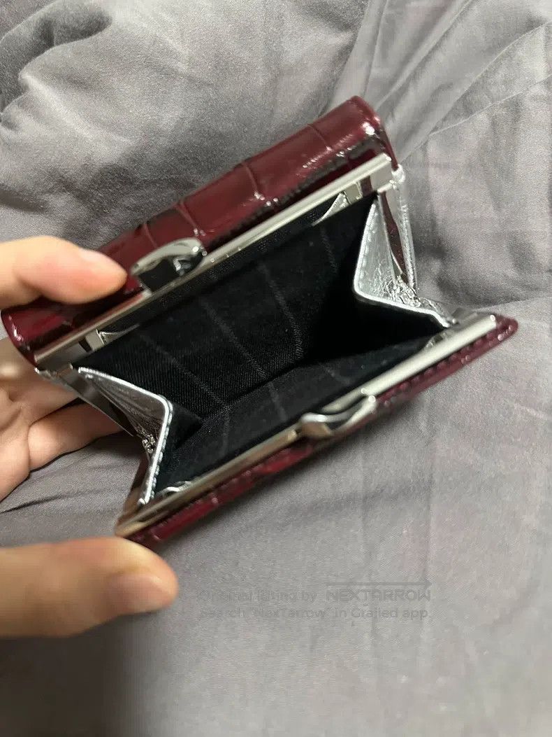 Vivienne Westwood vivienne westwood Crocodile Pattern Burgundy Wallet Size ONE SIZE - 3 Thumbnail