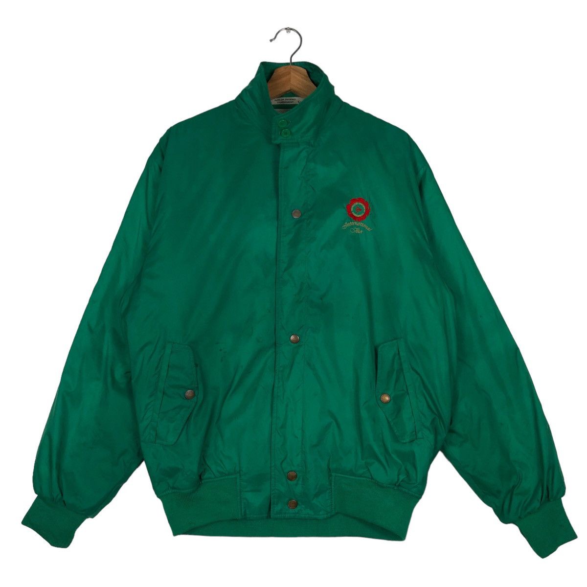 Japanese Brand 🔥90’s Vintage Satin Bomber Jacket Dunlop Phoenix Tournament Size US L / EU 52-54 / 3 - 1 Thumbnail