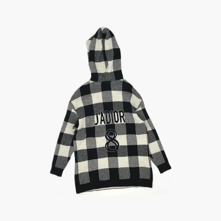 Dior Dior Black and White Check Hooded Knit Sweater 0079-2507 Size XS / US 0-2 / IT 36-38 - 1 Thumbnail