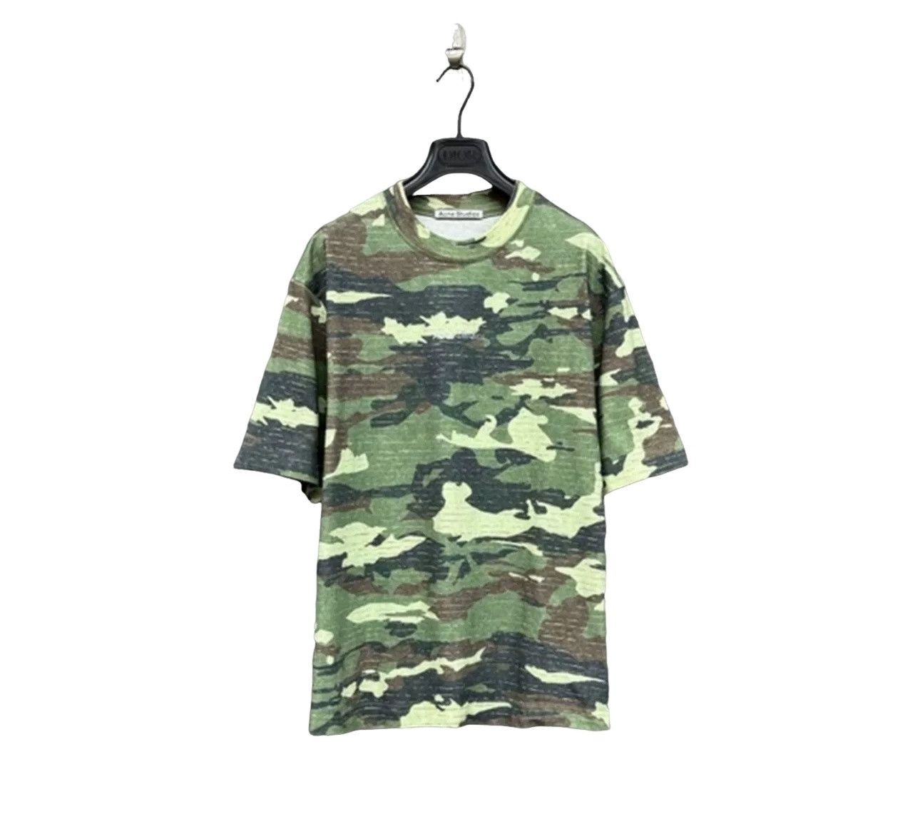Acne Studios Acne Studios Camo Rhinestone Logo T-Shirt M Size US M / EU 48-50 / 2 - 1 Thumbnail