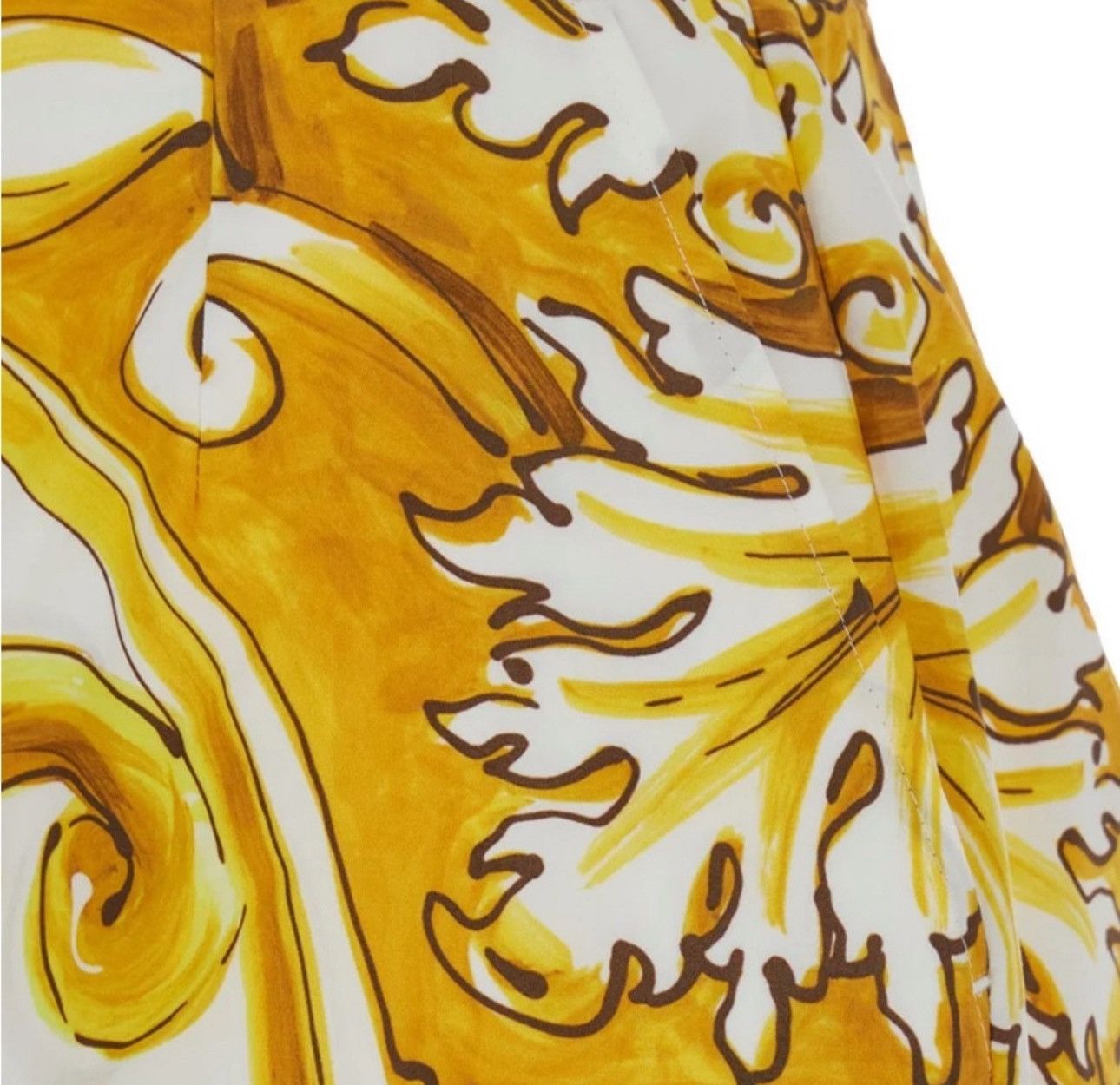 Dolce & Gabbana Dolce & Gabbana Majolica-Printed Poplin Shorts Size 26" / US 2 / IT 38 - 3 Thumbnail