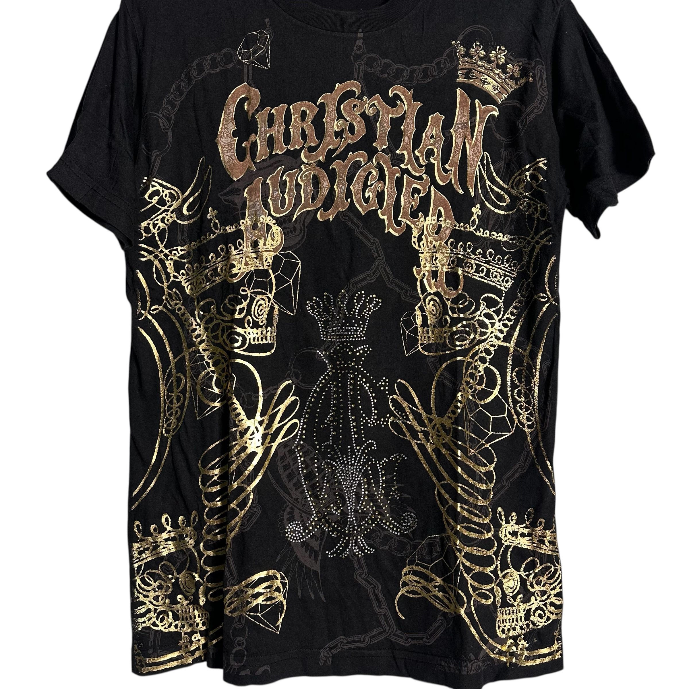 Christian Audigier × Ed Hardy 🔥RARE🔥Vintage Christian Audigier OVP T-shirt Made in USA Size US S / EU 44-46 / 1 - 3 Thumbnail