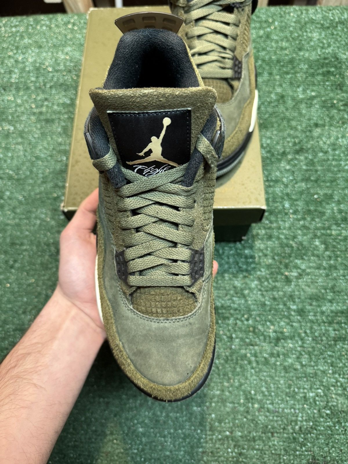 Jordan Brand Jordan Retro 4 Olive Green Size 9 Size US 9 / EU 42 - 2 Thumbnail
