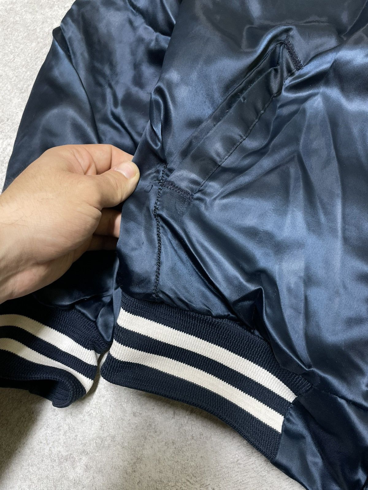 Chalk Line × Russell Athletic Penn State Nitty Lions Vintage 80s Chalk Line Bomber Jacket Size US M / EU 48-50 / 2 - 4 Thumbnail