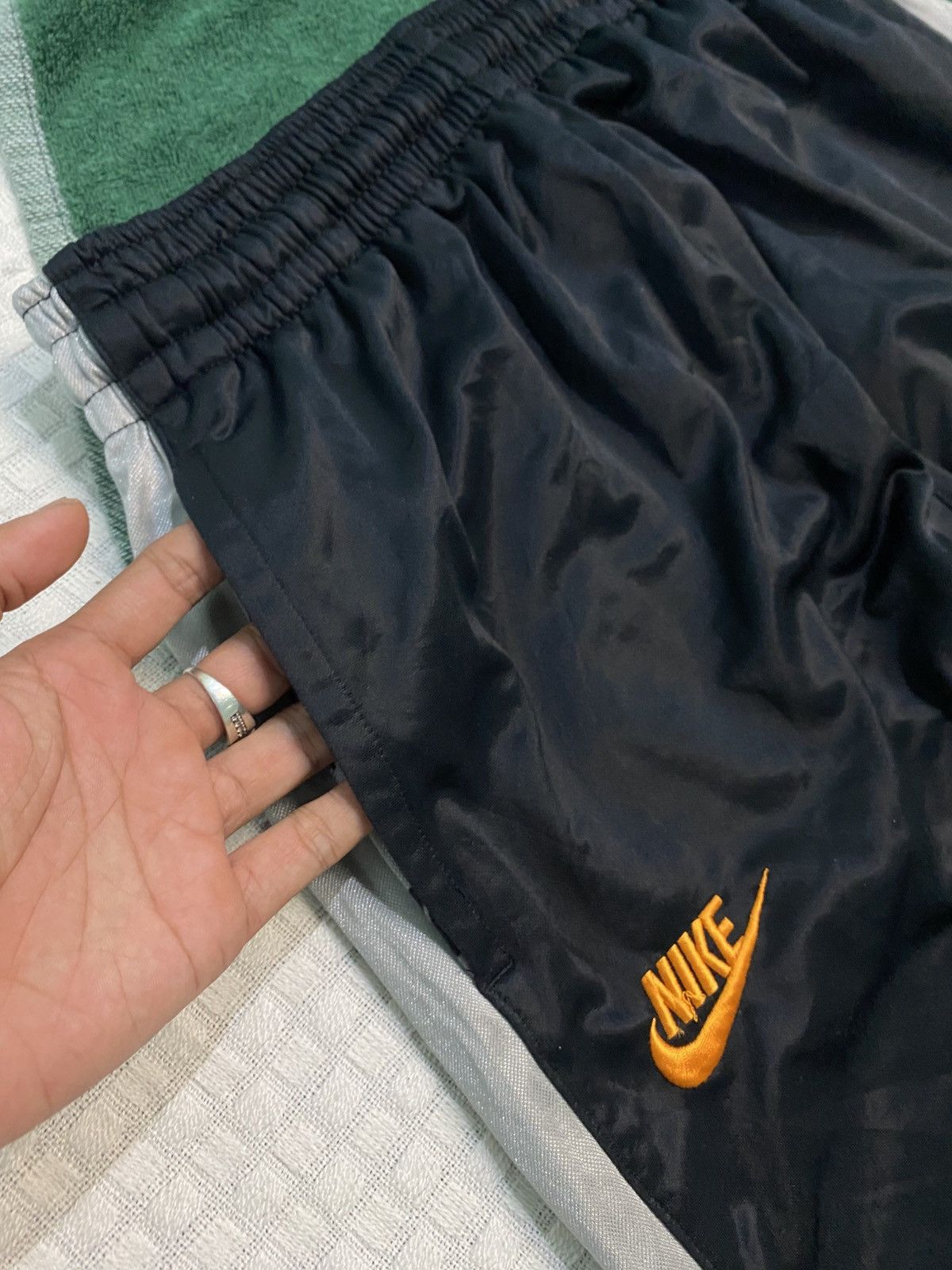 Carhartt Wip × Nike 💥 VINTAGE NIKE SUPER BAGGY 90S WIDE LEG TRACK PANTS Y2K Size US 30 / EU 46 - 6 Thumbnail