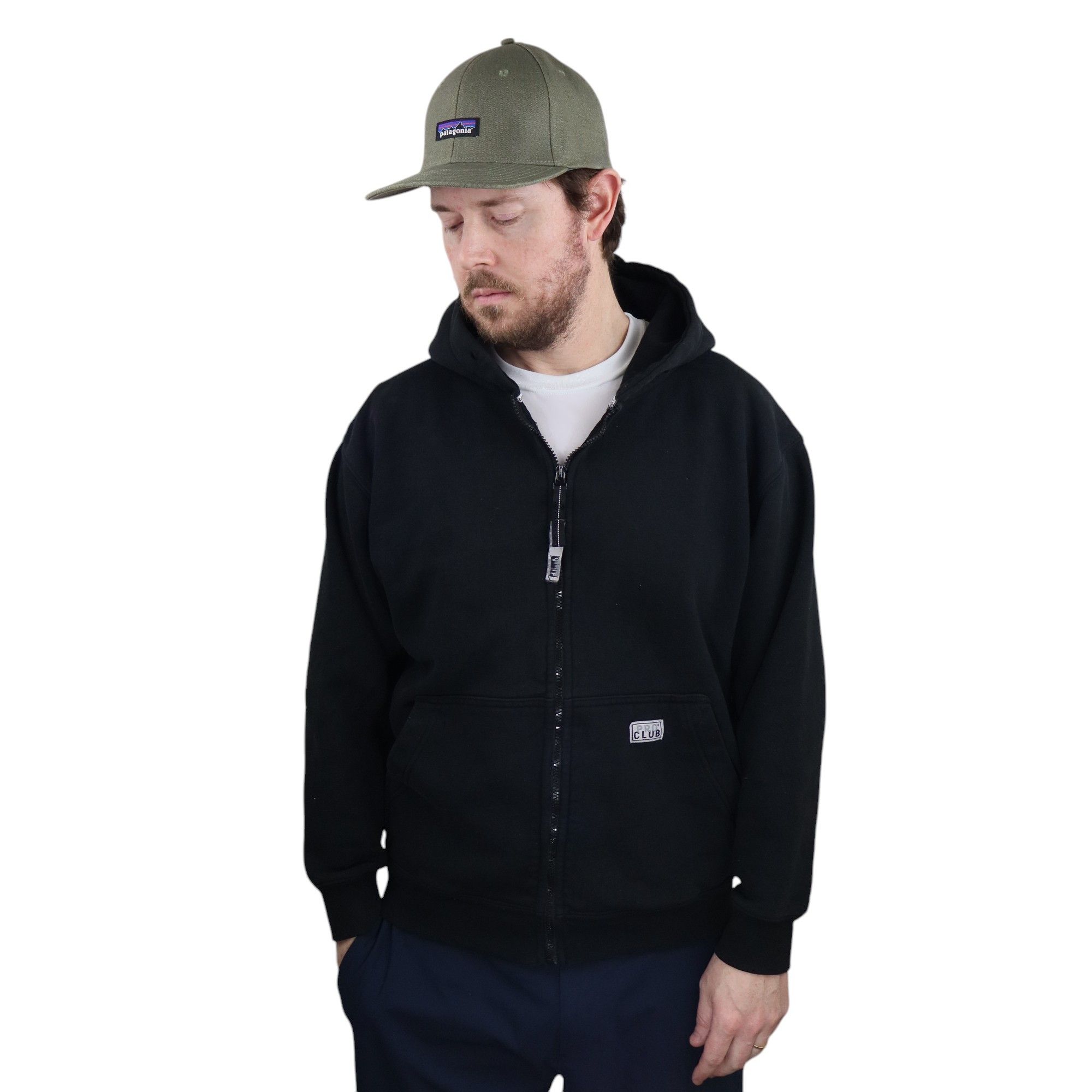 Ninth Hall × Vintage Boxy Baggy Distressed Black Zip Up Hoodie Mens Medium Size US M / EU 48-50 / 2 - 2 Thumbnail