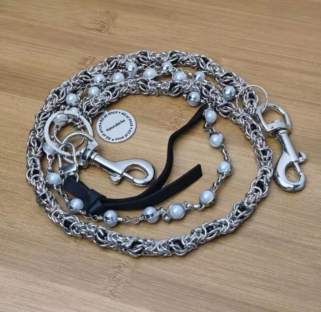 Jewelry 2 Layer Natural Echo Pearled Wallet Chain Size ONE SIZE - 5 Thumbnail