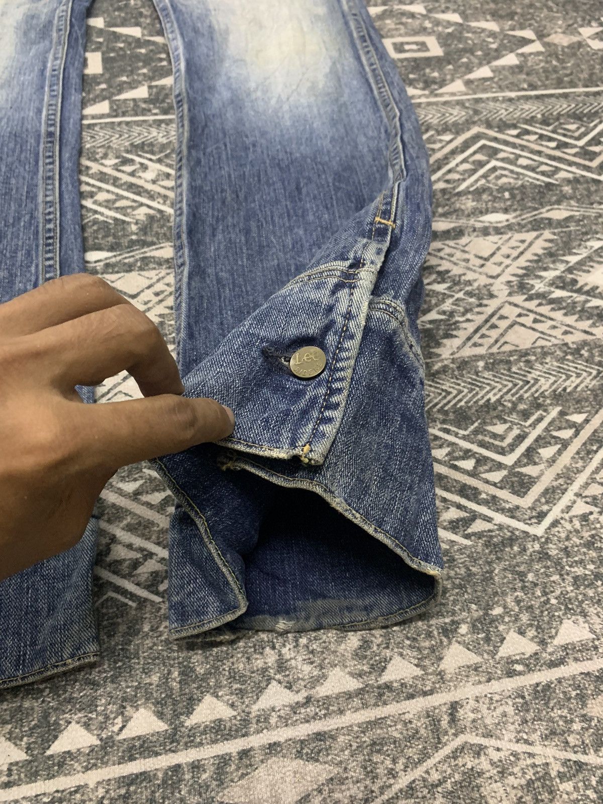 Japanese Brand ❌FLARE❌90s LEE FLARE PANT BUTTON BOTTOM RARE Size US 30 / EU 46 - 6 Thumbnail